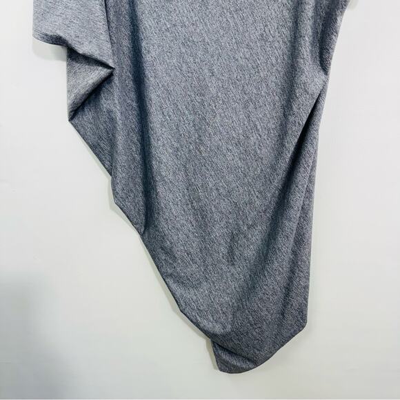 Athleta Sunlover Hilo UPF Mini Dress Heather Gray Asymmetric Size Small - Picture 6 of 13